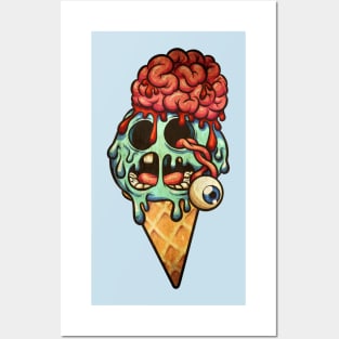 devil ice cream Posters and Art